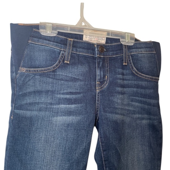 Current Elliott Hatch Dark Nearly Skinny Maternity Stretch Jeans New NWT SZ 26 - Picture 7 of 15